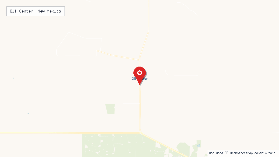 Street map of Oil Center, New Mexico with location pin