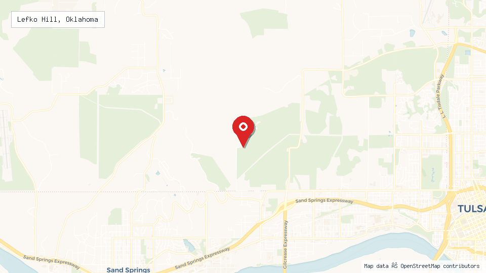 Street map of Lefko Hill, Oklahoma with location pin