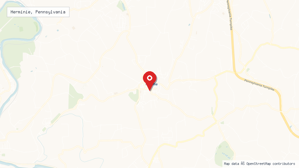 Street map of Herminie, Pennsylvania with location pin