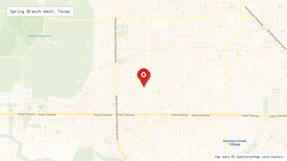 Street map of Spring Branch West, Texas with location pin