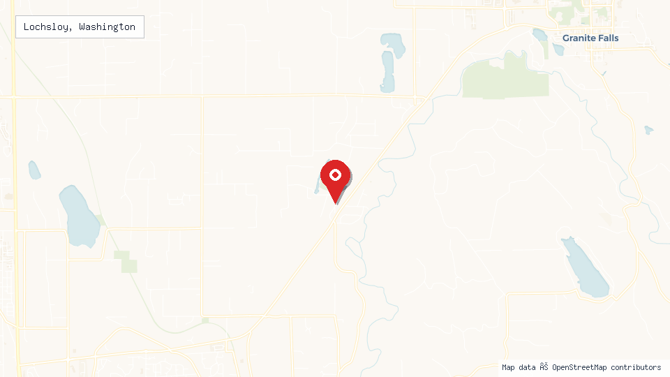 Street map of Lochsloy, Washington with location pin