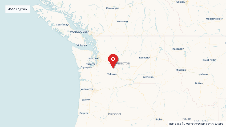 Street map of Washington with location pin