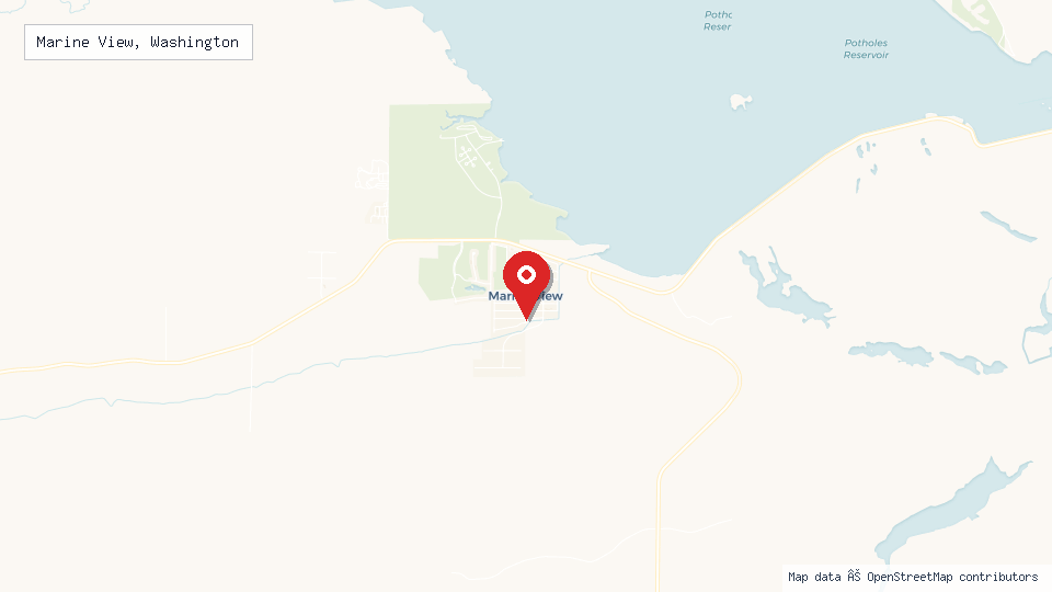 Street map of Marine View, Washington with location pin