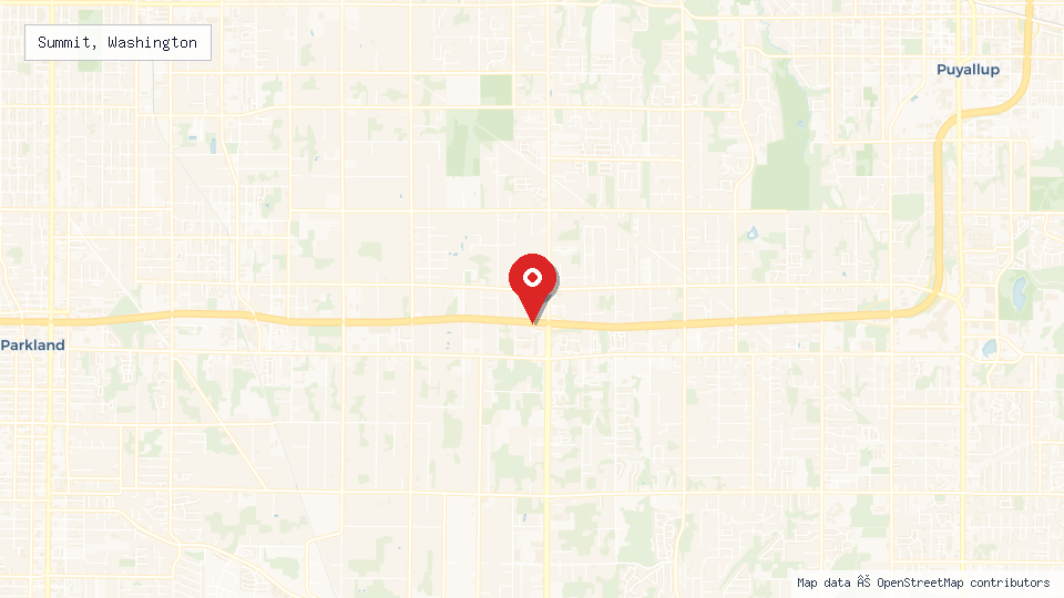 Street map of Summit, Washington with location pin